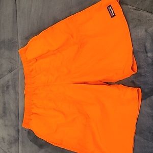 YXL orange Patagonia shorts with front pockets
